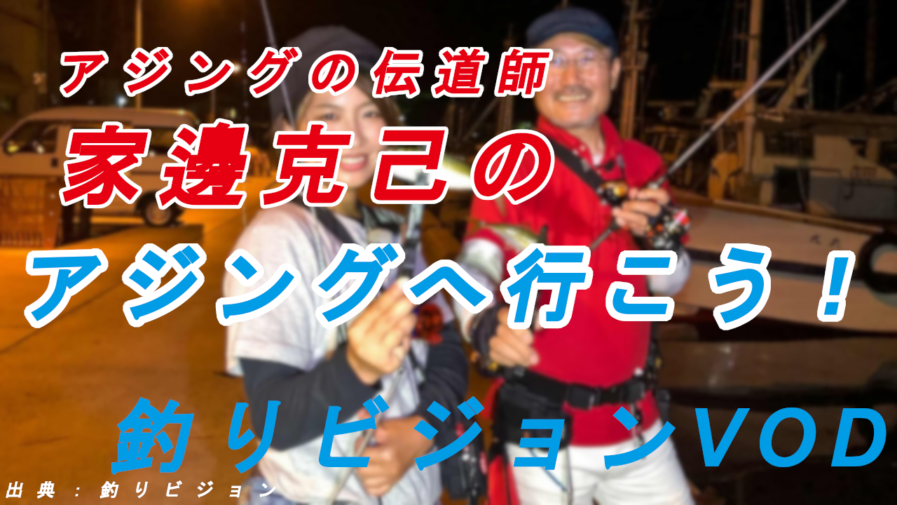 家邉克己の アジングへ行こう を見るなら釣りビジョンvodがおすすめ 鳥取山陰アジング日和